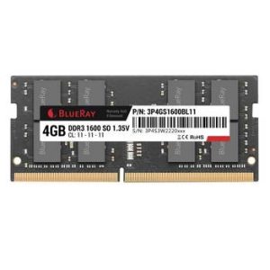 Memória BLUERAY SODIMM 4GB DDR3 1600MHz PC12800 CL11 1.35V
