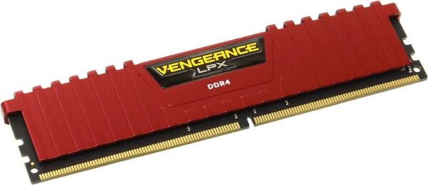 MEMÓRIA CORSAIR Vengeance LPX Red 8GB DDR4 2400MHz CL14