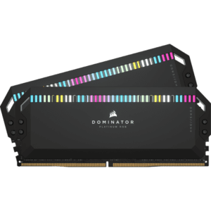 Memória CORSAIR Dominator Platinum RGB KIT 32GB DDR5 6200MHz CL36 Pretas