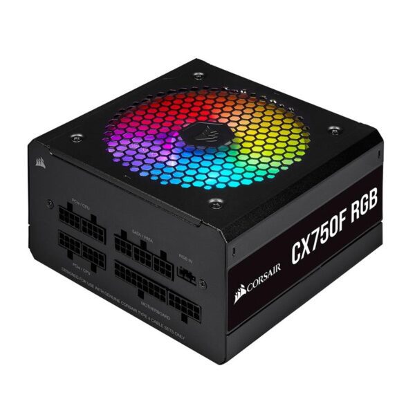 FONTE DE ALIMENTAÇÃO CORSAIR CX750F RGB Series 750W (Modular) Black