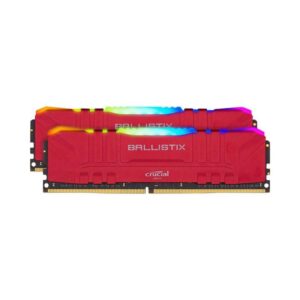 Memória CRUCIAL Ballistix RGB 16GB 2X8GB 3200MHz CL16 Red