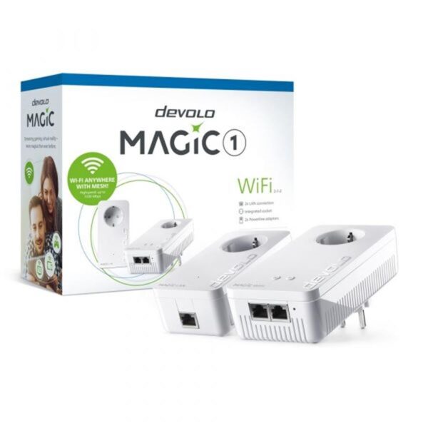 Powerline DEVOLO Kit 2 Uni. Magic 1 Wi-Fi 1200Mbit - PT8366