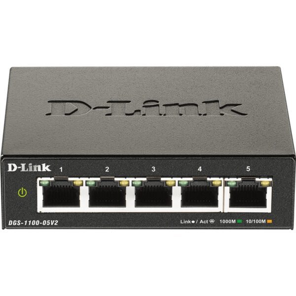 Switch D-LINK 5 Portas Gigabit Smart - DGS-1100-05V2