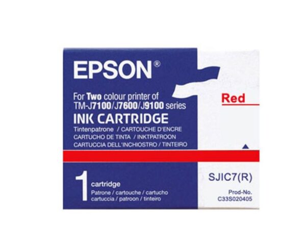 Tinteiro EPSON SJIC7(R) Vermelho - C33S020405