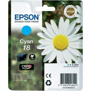 Tinteiro EPSON T1802 Cyan - C13T18024010