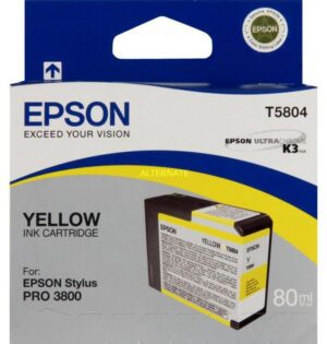 Tinteiro EPSON T5804 Amarelo - C13T580400