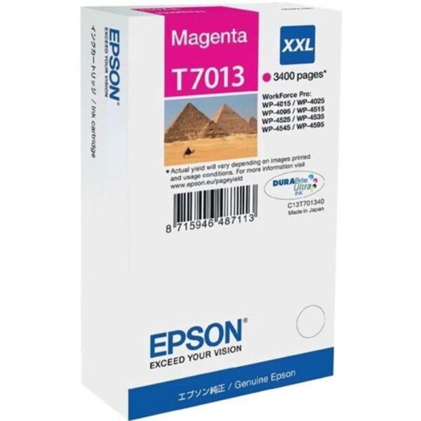 Tinteiro EPSON T7013 XXL Magenta - C13T70134010
