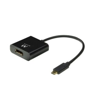Adaptador EWENT USB-C Macho > Displayport Fêmea