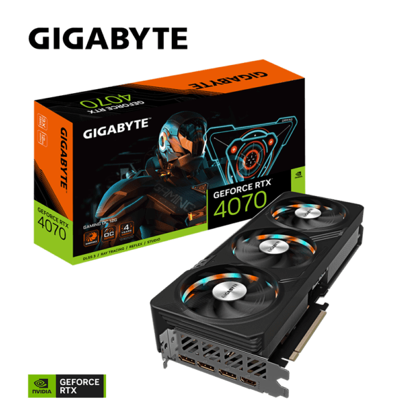 PLACA GRÁFICA GIGABYTE GeForce RTX 4070 GAMING OC 12GB GDDR6X