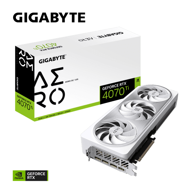 PLACA GRÁFICA GIGABYTE GeForce RTX 4070 Ti AERO OC 12GB GDDR6X