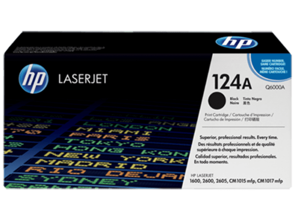 Toner HP Laserjet 124A Preto - Q6000A