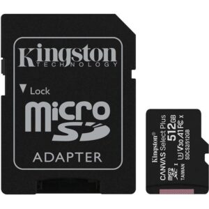 Micro SD KINGSTON Canvas Select 512GB UHS-I CL10- SDCS2/512G