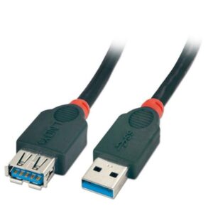Cabo LINDY USB 3.0 Tipo A/A Macho/Fêmea 0,5m - 41830