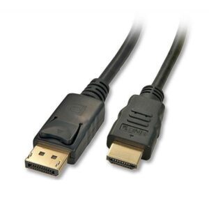 Cabo LINDY DisplayPort Macho > HDMI Macho 1m Gold - 41480