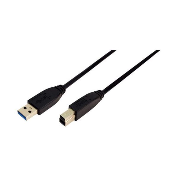 Cabo LOGILINK USB 3.0 Tipo A/B -> Macho/Macho 1m