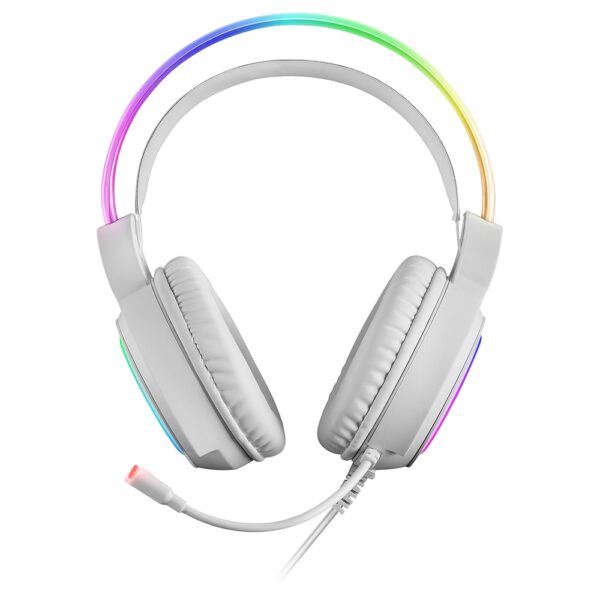 Headset MARS GAMING MHRGBW RGB Gaming Headset Branco