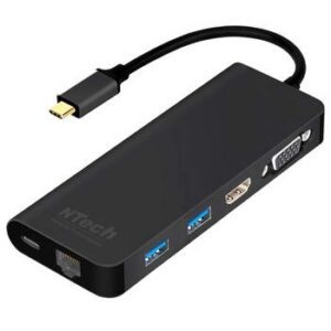 Hub NTECH Multimédia USB Tipo-C HDMI & Ethernet - NBA624