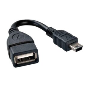 Cabo OTG Mini USB 5 pin Macho / USB Fêmea P/ Tablet PCs