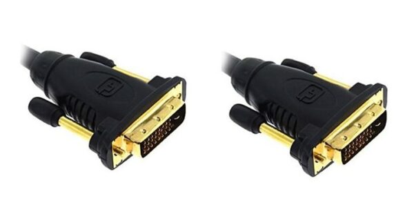 OEM Cabo DVI Dual Link 24+1 Pinos Macho/Macho 10m Gold