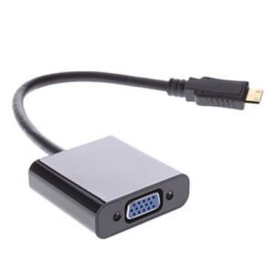 Conversor NTECH Mini HDMI C Macho - VGA + Áudio Fêmea