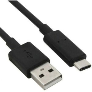 Cabo OEM USB Tipo-C / USB 2.0 M/M 1m Preto