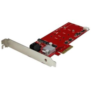 Adaptador STARTECH 2x M.2 NGFF SSD RAID Card 2x SATA PCI-E