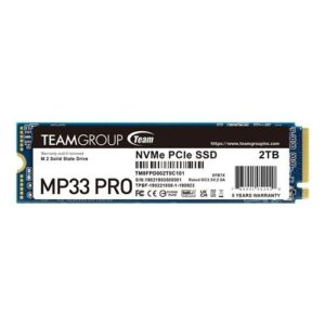 SSD TEAM GROUP MP33 2TB M.2 PCIe NVMe - TM8FPD002T0C101