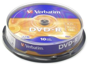 DVD-R VERBATIM 4.7GB 16X Pack 10 Unidades