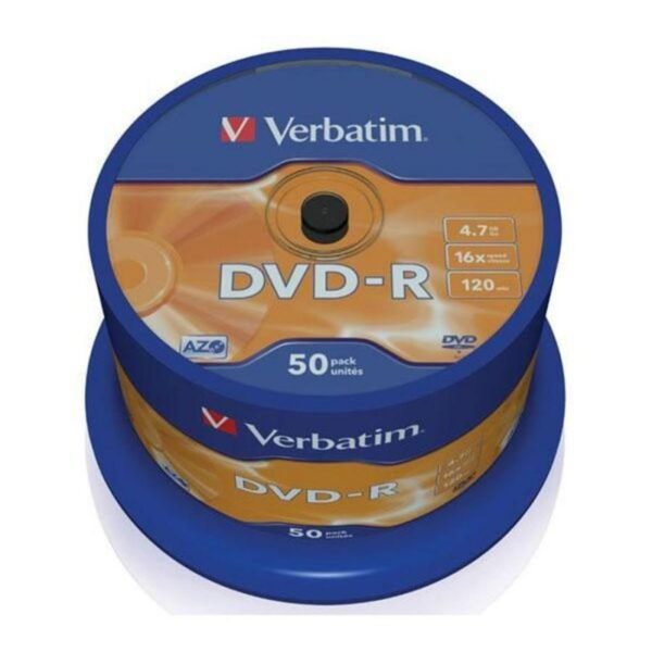 DVD-R VERBATIM 4.7GB 16X Pack 50 Unidades